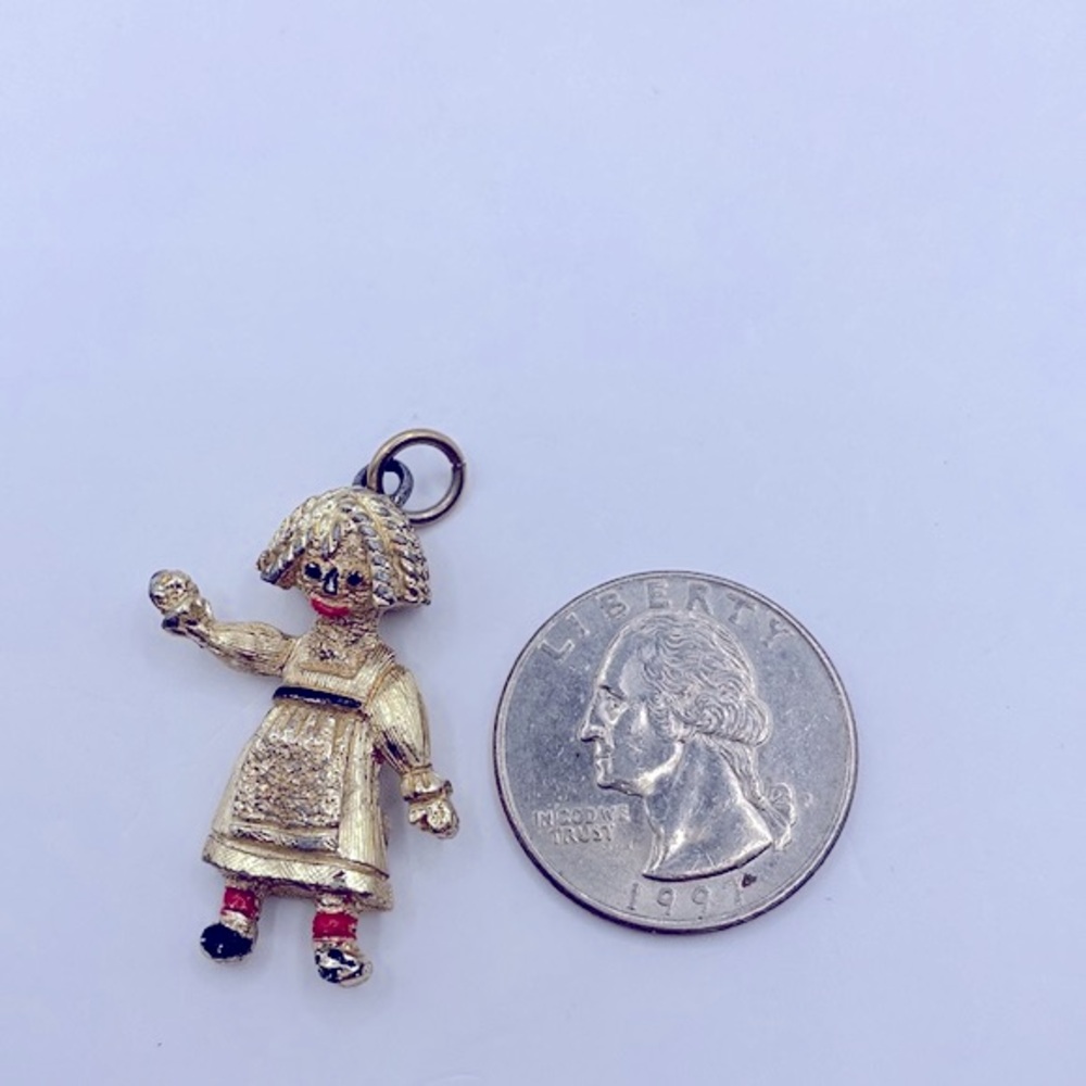 Vintage Signed Emmons Ragedy Ann Pendant - Picture 5 of 5